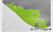 Physical 3D Map of Junagadh, desaturated