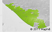 Physical 3D Map of Junagadh, lighten, desaturated
