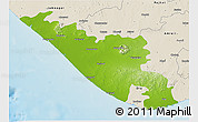 Physical 3D Map of Junagadh, shaded relief outside