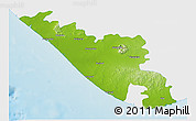 Physical 3D Map of Junagadh, single color outside