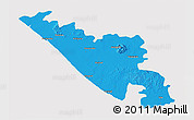 Political 3D Map of Junagadh, cropped outside