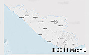 Silver Style 3D Map of Junagadh, single color outside