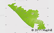 Physical Map of Junagadh, cropped outside