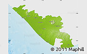 Physical Map of Junagadh, single color outside