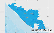 Political Map of Junagadh, single color outside