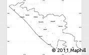 Blank Simple Map of Junagadh, cropped outside