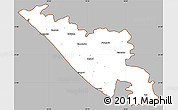 Gray Simple Map of Junagadh, cropped outside