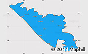 Political Simple Map of Junagadh, cropped outside