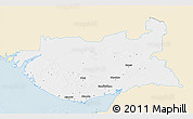 Classic Style 3D Map of Kachchh (Bhuj), single color outside