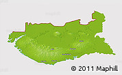 Physical 3D Map of Kachchh (Bhuj), cropped outside