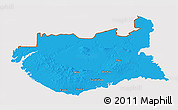 Political 3D Map of Kachchh (Bhuj), cropped outside