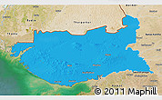 Political 3D Map of Kachchh (Bhuj), satellite outside