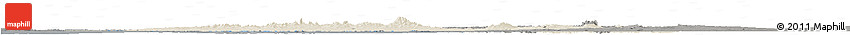 Shaded Relief Horizon Map of Kachchh (Bhuj), darken, semi-desaturated