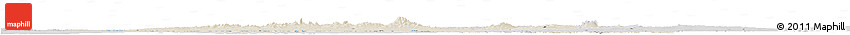 Shaded Relief Horizon Map of Kachchh (Bhuj), desaturated