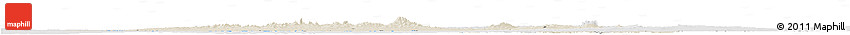 Shaded Relief Horizon Map of Kachchh (Bhuj), lighten, desaturated
