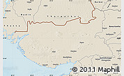 Shaded Relief Map of Kachchh (Bhuj)