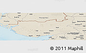 Shaded Relief Panoramic Map of Kachchh (Bhuj)