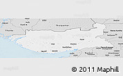 Silver Style Panoramic Map of Kachchh (Bhuj)