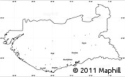 Blank Simple Map of Kachchh (Bhuj), cropped outside