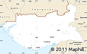Classic Style Simple Map of Kachchh (Bhuj)