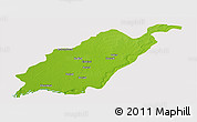 Physical Panoramic Map of Kheda, cropped outside