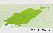 Physical Panoramic Map of Kheda, lighten