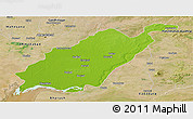 Physical Panoramic Map of Kheda, satellite outside