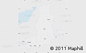 Silver Style Map of Rajkot, single color outside