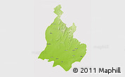 Physical 3D Map of Sabarkantha (Himatnagar), cropped outside