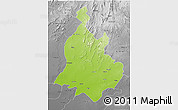 Physical 3D Map of Sabarkantha (Himatnagar), desaturated