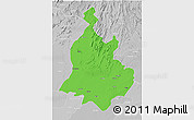 Political 3D Map of Sabarkantha (Himatnagar), lighten, desaturated