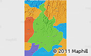 Political 3D Map of Sabarkantha (Himatnagar)