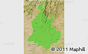 Political 3D Map of Sabarkantha (Himatnagar), satellite outside