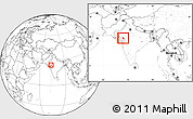 Blank Location Map of Sabarkantha (Himatnagar), highlighted parent region, within the entire country