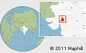 Savanna Style Location Map of Sabarkantha (Himatnagar), highlighted country