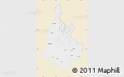 Classic Style Map of Sabarkantha (Himatnagar), single color outside