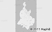 Gray Map of Sabarkantha (Himatnagar), single color outside