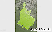 Physical Map of Sabarkantha (Himatnagar), darken, semi-desaturated