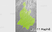 Physical Map of Sabarkantha (Himatnagar), desaturated