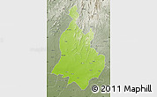 Physical Map of Sabarkantha (Himatnagar), semi-desaturated