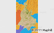 Satellite Map of Sabarkantha (Himatnagar), political outside