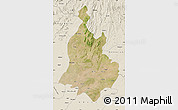 Satellite Map of Sabarkantha (Himatnagar), shaded relief outside