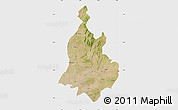 Satellite Map of Sabarkantha (Himatnagar), single color outside