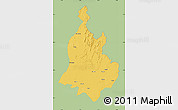 Savanna Style Map of Sabarkantha (Himatnagar), single color outside