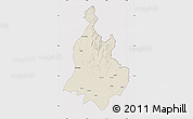 Shaded Relief Map of Sabarkantha (Himatnagar), cropped outside