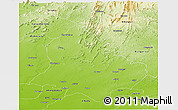 Physical Panoramic Map of Sabarkantha (Himatnagar)