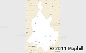 Classic Style Simple Map of Sabarkantha (Himatnagar)