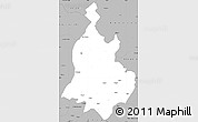 Gray Simple Map of Sabarkantha (Himatnagar)