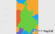 Political Simple Map of Sabarkantha (Himatnagar)