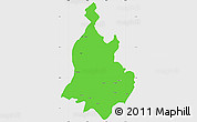 Political Simple Map of Sabarkantha (Himatnagar), single color outside
